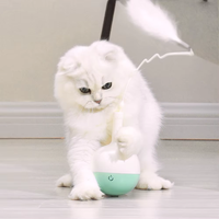 PAKEWAY mainan hewan peliharaan elektrik, pengasah kucing dengan fungsi pemberi makanan