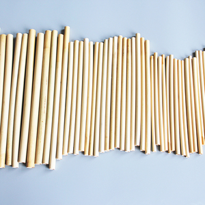 100% <strong>Bamboo</strong> Disposable Straws Individually Paper Wrapped 6.3/7/8/9/12mm Diameter Drinking Straws For Restaurants - Product Image 3