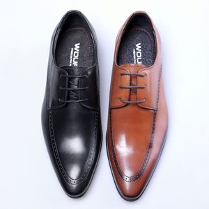 New Designer Men's Lace-up Leather <b>Shoes</b> Business Formal <b>Shoes</b> Pointed-toe Trendy <b>Shoes</b> <b>Height</b> <b>Increasing</b> Autumn Breathable - Product Image 4