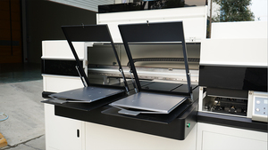 เครื่องพิมพ์ DTG สองสถานีเครื่องพิมพ์ DTG สำหรับการพิมพ์เสื้อยืดเครื่องพิมพ์4หัวเม็ดสี1ปี - Product Image 2