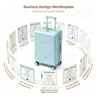 Ensemble de quatre valises en PP légères et durables, grande capacité de 28 pouces, modernes, imperméables, écologiques, élégantes, avec serrure à combinaison, OEM/ODM