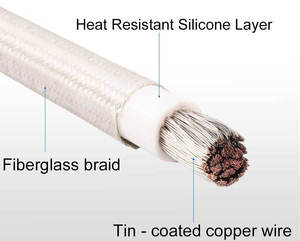 Cable de Fibra de Vidrio Trenzado con Aislamiento de Silicona, Resistente al Calor, de 1.5mm, 2.5mm, 4mm, 6mm y 10mm, para Horno - Product Image 5