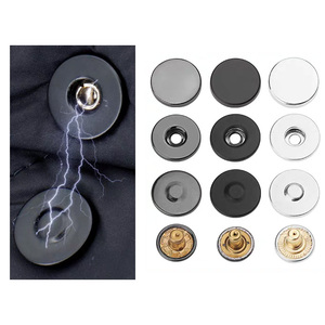 Thân Thiện Với Môi 15Mm 20Mm Mô Hình Trái Tim Bead Kim Loại Snap Móc Móc Chất Lượng Cao 4-Phần Nút Từ Tính Cho Garmentbags Quần Mạ - Product Image 6