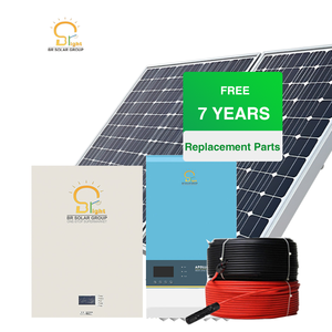 Système d'alimentation solaire domestique hors réseau BR SOLAR BR 15KW avec batterie lithium-ion, onduleur MPPT à onde sinusoïdale pure, montage sur toit - Product Image 2