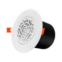 Grille d'aération ronde minimaliste en ABS à clipser, cadre ultra-fin, sortie d'air dissimulée avec volume d'air réglable