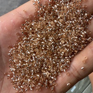 Perles en verre en vrac or rose et argent de 2,0 mm, 2,5 mm, 3,8 mm pour machine à broder – Vente en gros - Product Image 2