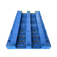 Paleta de Plástico Modular de 3 Niveles, 96x48, HDPE Reciclado, Resistente, Entrada de 4 Vías, No Estándar, para Uso Industrial en EE. UU.