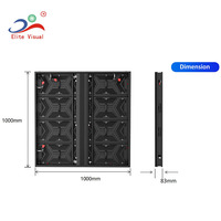 Pantalla LED para Exteriores (1000x1000mm) con Acceso Frontal y Trasero, Amplio Ángulo de Visión, P2.976 P3.91/4.81/6.25/7.81/10.42, Pantalla Publicitaria