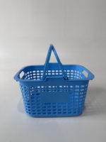 Paniers de courses en plastique portables de grande capacité personnalisables pour supermarchés