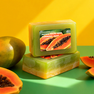 Sapone Naturale alla Papaya per Pulizia Delicata e Schiarimento della Pelle, Esfoliante, Fatto a Mano, Sapone Vegetale Biologico OEM/ODM - Product Image 1