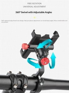 Phone Holder Bike Phone Mount Anti-slip Bracket Bike Motorcycle Handlebar <b>Clip</b> Stand for All Cell Phone - Product Image 4