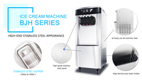 Nouvelle machine à crème glacée commerciale avec écran LCD, 3 saveurs, pour restaurants et salons de crème