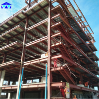 Bâtiment de bureaux préfabriqué en structure métallique à plusieurs étages et à longue portée pour usage commercial en Zambie
