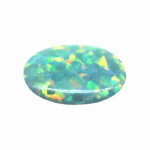 Cuentas de Ópalo Sintético con Orificio Completo, Tamaño Personalizado, Tratadas Térmicamente, Venta al por Mayor, Esferas de Ópalo con Cambio de Color para la Fabricación de Joyas - Product Image 4