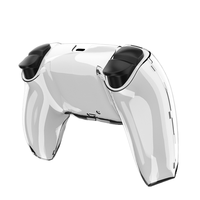 Coque complète transparente pour contrôleur PS5 en caoutchouc souple housse en Silicone transparente étui de protection transparent pour accessoires de jeu PS5
