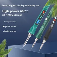 Kit de fer à souder numérique 60W 80W 120W, température réglable, chauffage interne, prise EU, stylo de soudage, ensemble d'outils de réparation