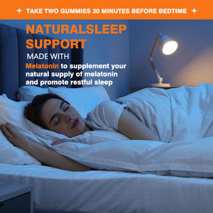 Factory Wholesale Melatonin Gummies with Sodium Melatonin Natural Herbal Supplements Promote Restful Sleep Gummies - Product Image 3