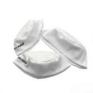 Großhandel Baby-Nachtkippa Weiche Baumwolle Elastisches Rippenband Hebräische Namensstickerei Jüdische Jarmulke Schlafmützen Maßgefertigte Kippot - Product Image 5
