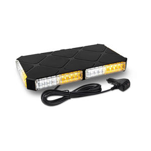 Luz Estroboscópica de Advertencia de 48 LED, 48W, de Fila Larga, Roja, Azul, Blanca, Verde, Ámbar, con Disco Magnético de Succión, para Techo de Auto o Camión - Product Image 2