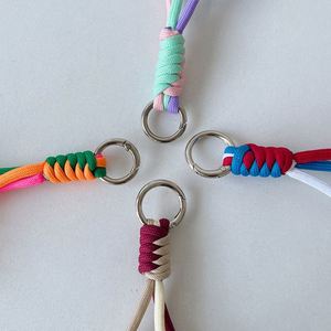 Handmade Colorful <b>Key</b> <b>Chain</b> Anti-Loss Wrist Strap Cord Cup & Bag Braided Short Lanyard, Phone Lanyard <b>Key</b> <b>Chain</b> - Product Image 2