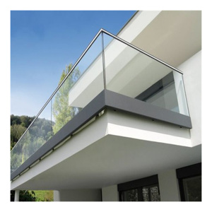 Moderno Lamel recinzione esterno balcone vetro Frameless balaustra morsetto ringhiera Led striscia di luce in alluminio profilo del sistema personalizzabile - Product Image 1