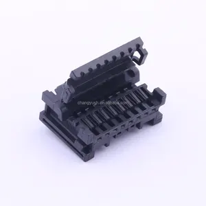 MOLEX 34791-0180 Mini50 Unsealed Receptacle, Single Row, Bridged, 8 Circuits, Polarization Option A, Black