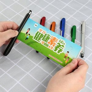 Stylo gel en plastique personnalisé de 0,5 mm en gros avec logo, bannière suspendue, papier déroulable, calendrier, cordon, drapeau - Product Image 3