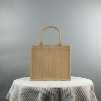 Vente en gros de sacs de mariage en lin naturel Emballage de jute 50kg Cadeau Shopping Toile Oignon Vieux Fourre-Tout Noir Plage Utilisé Toile de jute Sacs