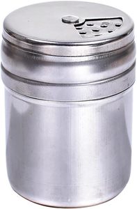 Dispenser Rotatable Lid Shakers Salt Sugar Spice Pepper Stainless Steel Spice Shakers Adjustable Pour Holes <b>Jars</b> Seasoning - Product Image 5