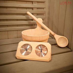 Seau de sauna moderne en bois de haute qualité avec ensemble de louche et pelle à eau pour vapeur sèche - Product Image 4