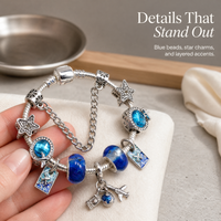 Nouveau Bracelet SUIDING en Alliage avec Breloque Patte et Perles en Verre Cristal – Tendance pour Femmes et Enfants, Idéal pour le Quotidien et comme Cadeau