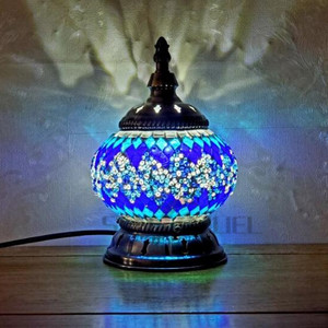 Lampade Turche Decorative da Tavolo Sensmuel in Vetro Mosaico Fatto a Mano - Product Image 4