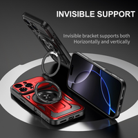 Coque de téléphone magnétique armure pour Xiaomi 14T 5G pour Redmi Note 13 14 Pro Plus 14C 4G Support rotatif à 360 ° Chargement sans fil