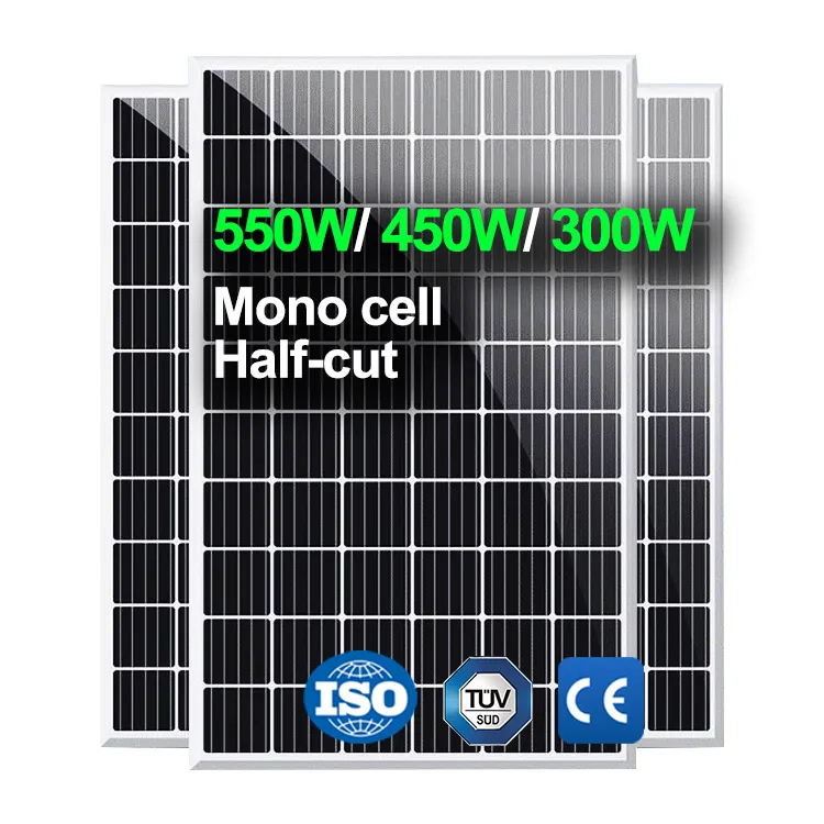 550w 400 वाट 400w पीवी मॉड्यूल monocrystalline सौर पैनलों कीमत