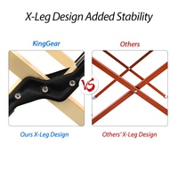 KingGear — support pliable pour réfrigérateur, boîte de glace pour Camping, pour BBQ, refroidisseur en bois, cuisine à l'extérieur