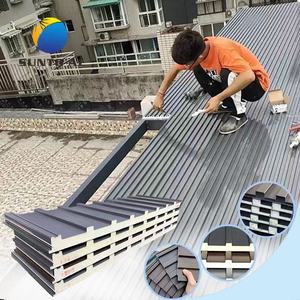 Panneaux sandwich en acier et aluminium modernes SUNTO <span class=keywords><strong>pour</strong></span> murs et toits, isolés, imperméables, <span class=keywords><strong>pour</strong></span> entrepôts à céréales - Product Image 1