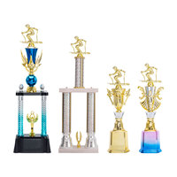 Trofeos de Plástico Personalizados Económicos, de Alta Calidad y Duraderos, con Impresión UV y Logotipo Personalizado para Eventos y Competiciones de Esquí