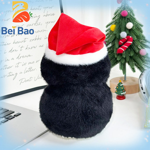 <span class=keywords><strong>Peluche</strong></span> de pingouin de Noël personnalisée en <span class=keywords><strong>peluche</strong></span> douce unisexe de 25/35/45 cm, <span class=keywords><strong>peluche</strong></span> super douce en coton PP, maille anti-stress, peluches personnalisées - Product Image 3
