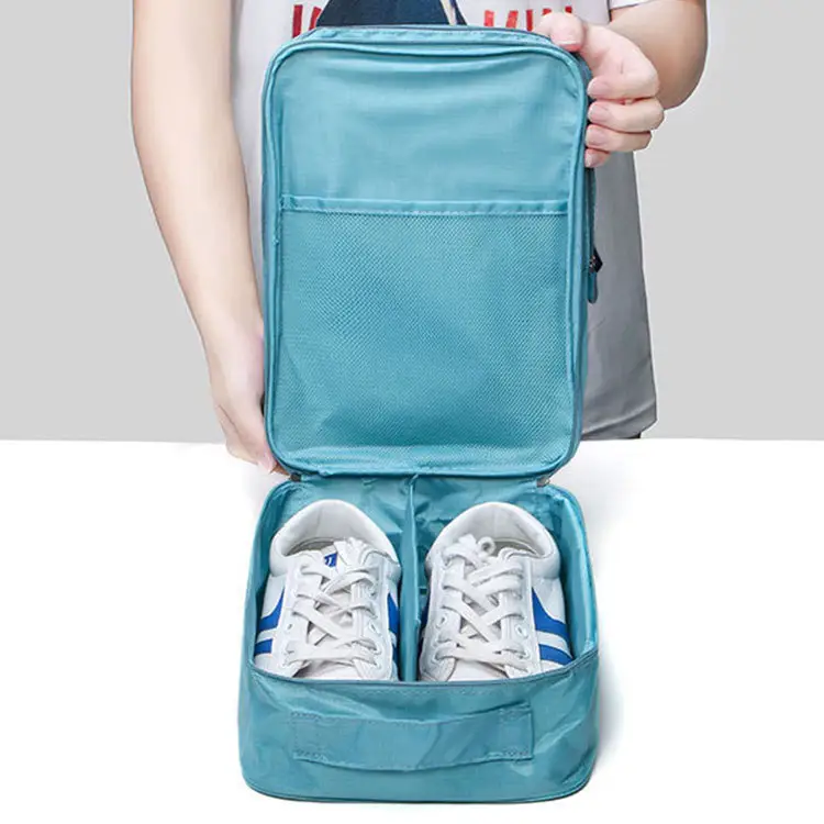 Bolsa de polvo para zapatos, multifuncional, portátil, de tres zapatos, impermeable, de viaje, con cordón, a la moda, personalizada