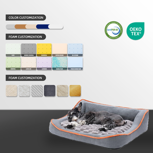 سرير حيوانات أليفة قابل للغسل مقاوم للماء مخصص ، سرير إسفنجي ميموري ، سرير كلب فائق النعومة ، سرير كلب قابل للغسل - Product Image 2