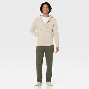 Sudaderas con Capucha para Hombre, Diseño OEM, 100% Algodón, Cierre Frontal con Cremallera, Logotipo Personalizado, Transpirables, de Secado Rápido, Estilo Urbano, Marca Privada FINER - Product Image 1
