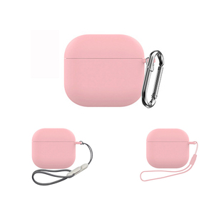 Para Apple <span class=keywords><strong>Airpods</strong></span> 4 Funda para auriculares Estuche para auriculares Caja <span class=keywords><strong>de</strong></span> <span class=keywords><strong>carga</strong></span> protectora suave <span class=keywords><strong>con</strong></span> llavero - Product Image 1