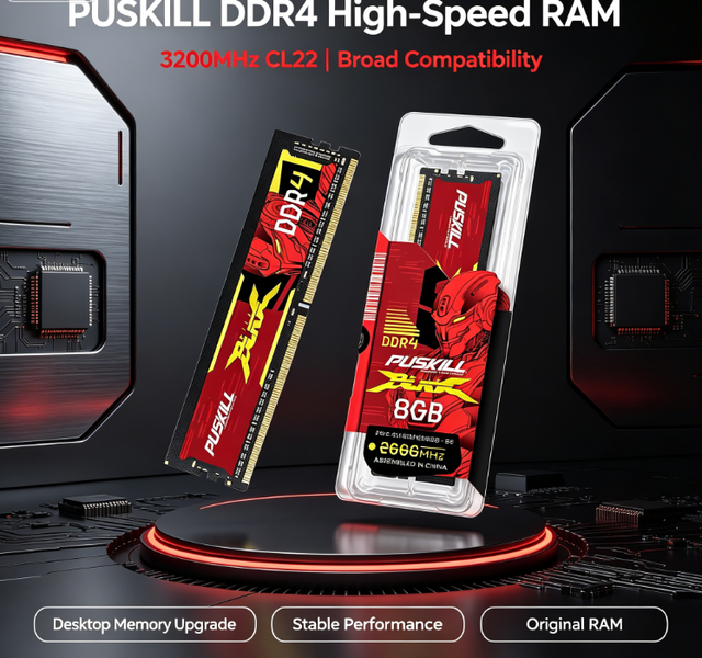PUSKILL Compatible RAM DDDR4 8GB 16GB RAM desktop 2666M CL22 for SK Hynix chips Desktop Memory Module