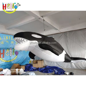 Kunden spezifisches Tier modell <span class=keywords><strong>Giant</strong></span> Killer Whale Balloon Orca Whale aufblasbarer Tiger wal - Product Image 3