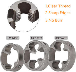 Ensemble de 6 taraudeurs manuels NPT 1/2 3/4 1 pouce pour le filetage de tuyaux en plastique -001 - Product Image 6