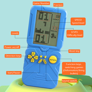 Jeu de puzzle portable rétro nostalgique, mini console de jeu électronique portable, cadeau souvenir mignon, jouets de jeu <span class=keywords><strong>Tamagotchi</strong></span> - Product Image 5
