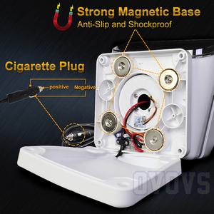 OVOVS Lampe de recherche marine à LED Télécommande sans fil 360 Projecteur à LED pour la sécurité domestique <span class=keywords><strong>tout</strong></span>-<span class=keywords><strong>terrain</strong></span> - Product Image 5