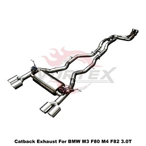 Vortex Electronic Valved <b>Exhaust</b> for BMW M3 F80 M4 F82 F83 S55 3.0T SS304 Performance Muffler - Product Image 3