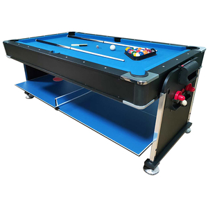 Table de <span class=keywords><strong>billard</strong></span> 4-en-1 de 7 pieds avec hockey sur air, table à manger et table de tennis de table pour adultes - Vente en gros - Product Image 6
