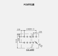 Bloc de bornes à ressort sans vis pour PCB 2,5/2,54 mm, connecteur de borne sans vis